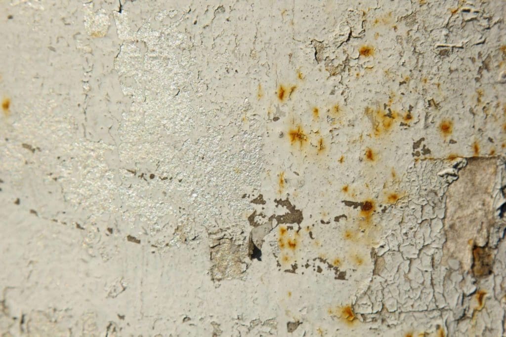 Close up of metal corrosion in need of repair